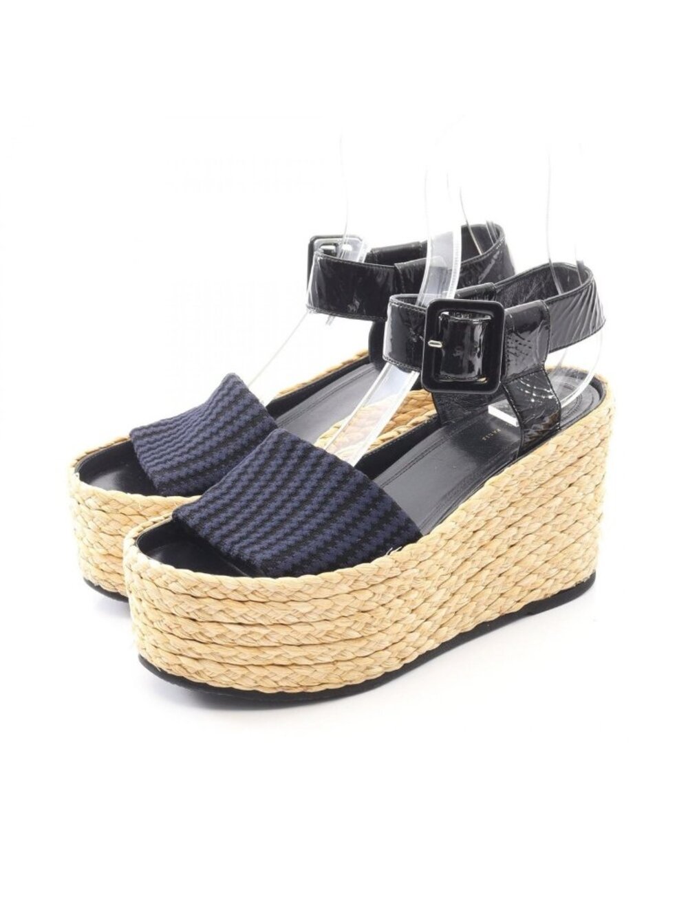 Celine Sandals Leather Black 36 - Picture 1 of 10